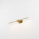 Z-Bar LED 24 inch Gold Wall Sconce Wall Light, Center Mount